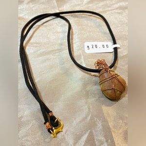 Melanin chromastone, jewelry necklace, hand made